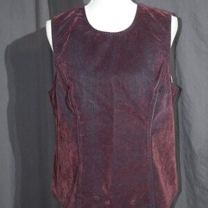 NWT Wild Fable Burgundy Sleeveless Open Back Tank Top - Size XL